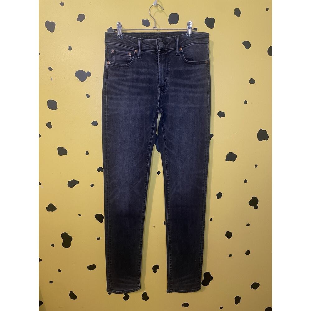 American Eagle Jeans Mens 30x34 AIRFLEX Black Slim Casual Streetwear Grunge